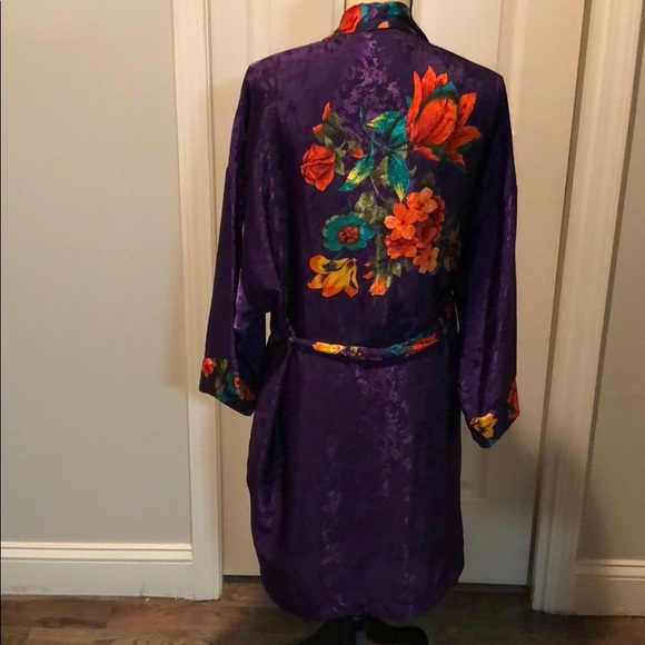 Dior Other - Christian Dior large night gown robe Purple floral